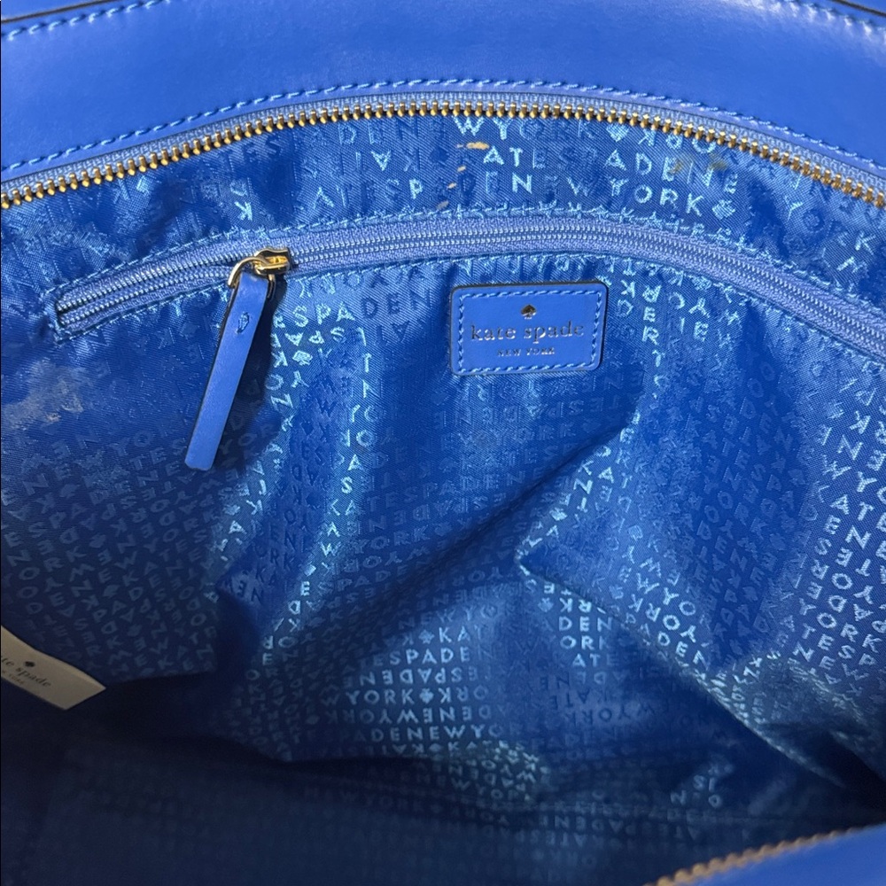 Kate Spade Royal Blue Large Tote Bag - Picture 4 of 7